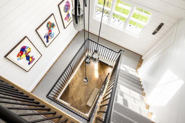 Foyer as seen from the attic level.