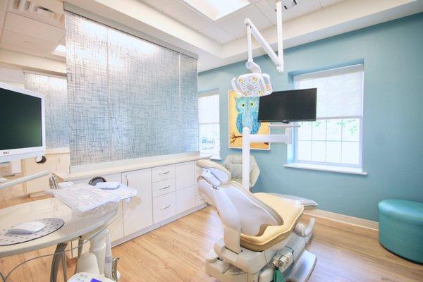 This is our exam area, it's where your kids will get the absolute best dental care.