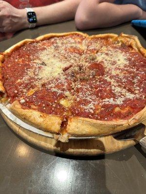 Meat lovers deep dish