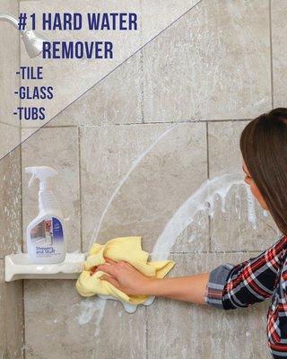 Showers and Stuff blasts away soap scum!