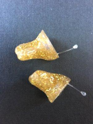 H.E.A.R. Better and safely with Lots and Lots of Gold Glitter custom music earplugs to rock your world!