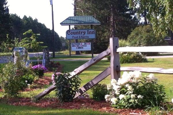 Nice landscaping, can't miss the place, we are on the corner of high falls and newton lake roads