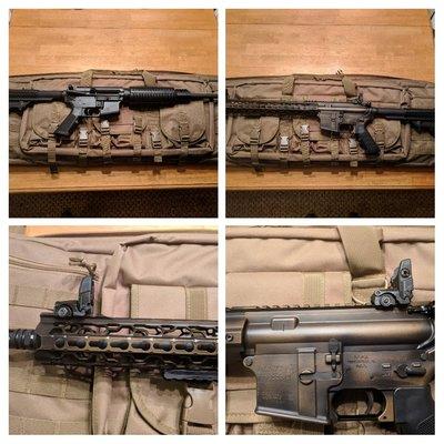 Took my cheap, no frills AR in.  Love the work they did. New rail and destressed Cerakote makes this a whole new rifle.