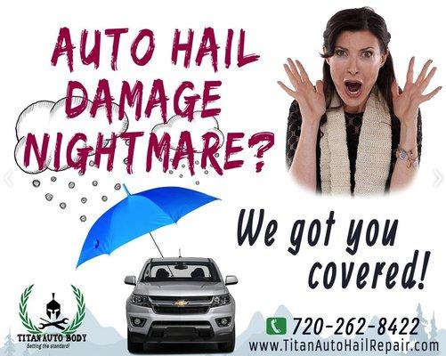 We Specialize in Hail Damage and Body Work!