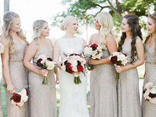 Tustin Ranch Golf Club Bride and Bridesmaids