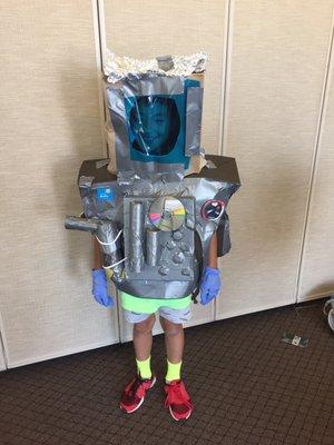 My space suit built from all recyclables