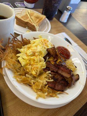 Bacon Egg & Cheese Hashbrown Bowl