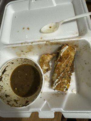 It was a quesadilla and gumbo. It ate itself.