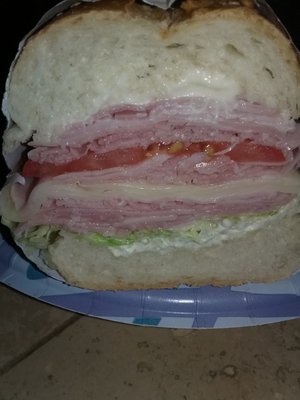 Ham Swiss lettuce tomato mayo