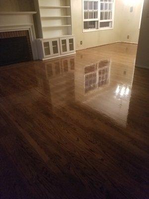 High Gloss hardwood floor finish