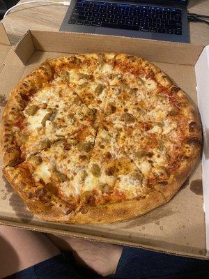 Sausage and Chicken large pizza