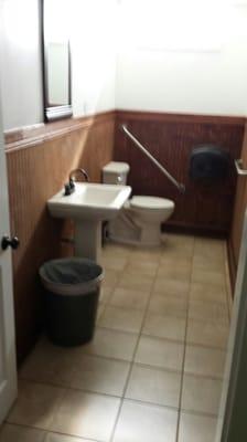 Remodeled church bathroom.