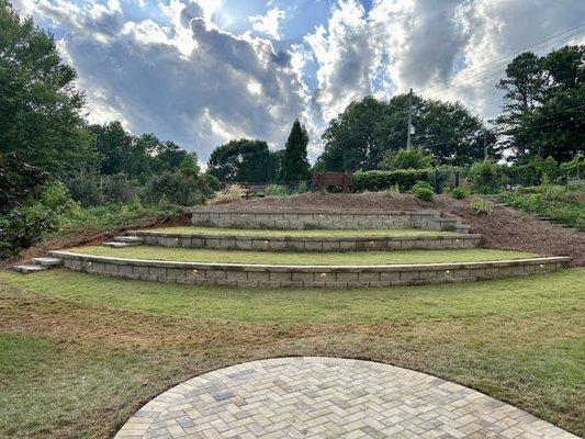 In 2023 we added an outdoor amphitheater to hold outdoor worship services.