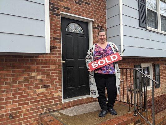 A special day for a special lady! Congratulations on the purchase of your new home!