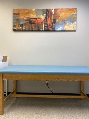 One of the patient rooms