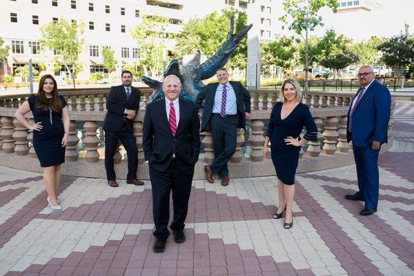 Scherr Legate partners from left to right are Tiffany Joudi, Joseph Isaac, Jim Scherr, Sam Legate, Maxey Scherr, Oscar  Mendez.