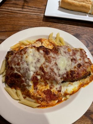 Eggplant rollatini With ziti