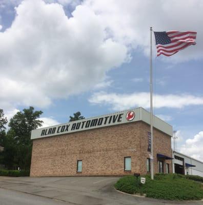 Premier Tire Center is located inside the Alan Cox Automotive building next door to the Georgia Ballet