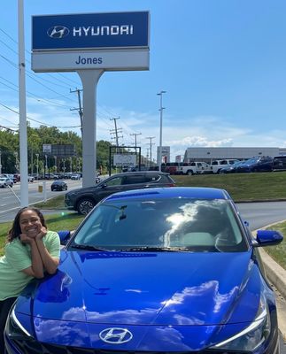 SMILES in front of Jones Hyundai Bel Air. Definitely "Jones for LIFE!"