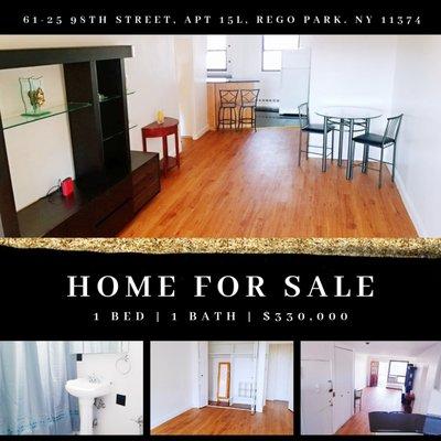 For sale! 61-25 98th Street, apt 15L, Rego Park, NY 11374
 Exit Kingdom Realty