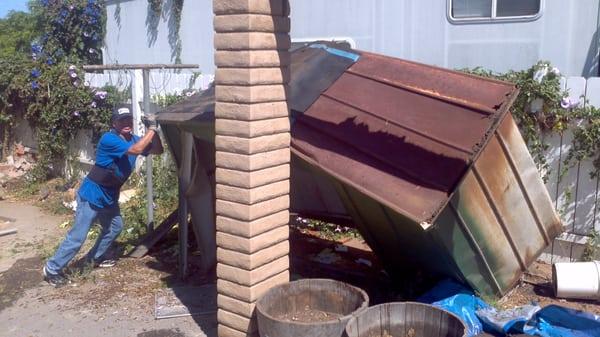 Shed Removal by Junk4Us of San Diego