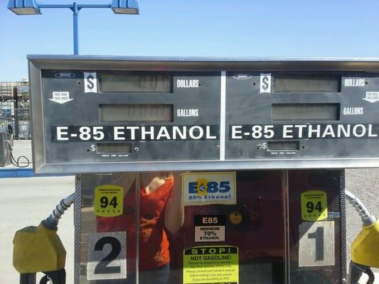 This is what an ethanol pump looks like. If you aren't aware of the benefits of ethanol then Google It! Amazing!