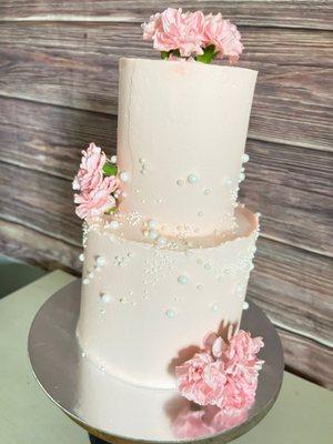 Light pink cake