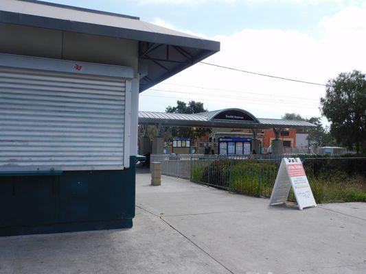 Now the Euclid Transit station doesn't have the services and yet with the station showing its age.