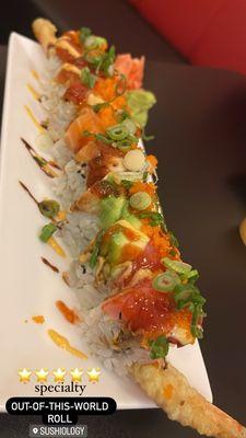 Out of this world  roll! Chef created it for me!