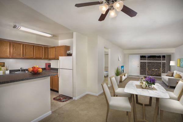 Spacious Living and Dining Area