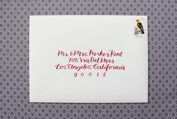 'kent' envelope addressing