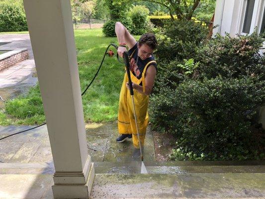 Pressure washing