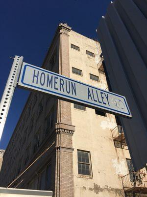 Right off of HomeRun Alley