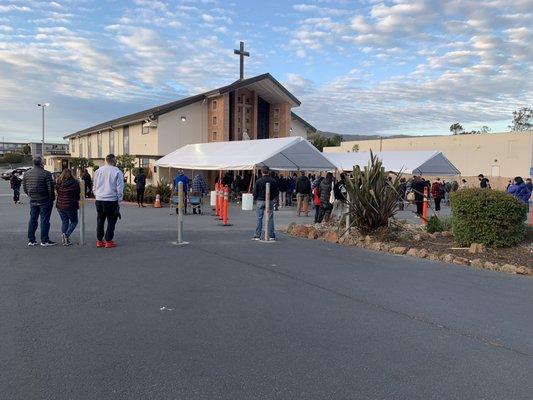 St. Veronica - Outdoor mass.