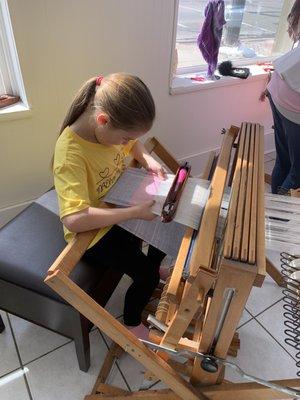 Child weaving