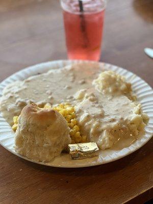 Chicken fried steak! Delicious!!