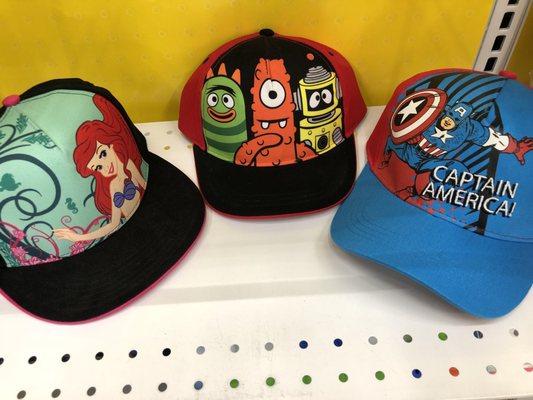 6/14/18. Thursday afternoon. Interior. Each of these kids hats on clearance! $1 each! My kids will be so super pumped!!