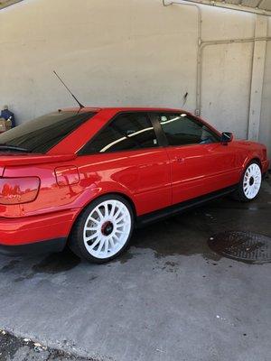 Audi S2. Basic wash.