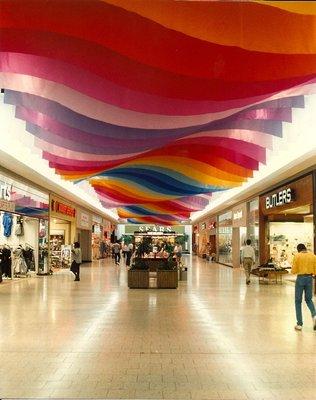 Ceiling banners for a Mall