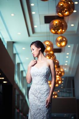 Tiffany got "alldolledup" for her glamorous wedding at the Hyatt Regency downtown.