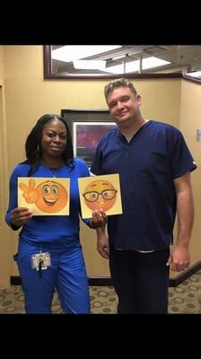 Emoji expression of another satisfied patient