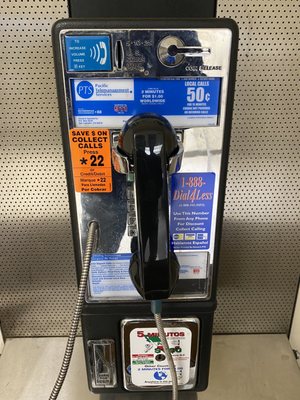 Pay phones inside