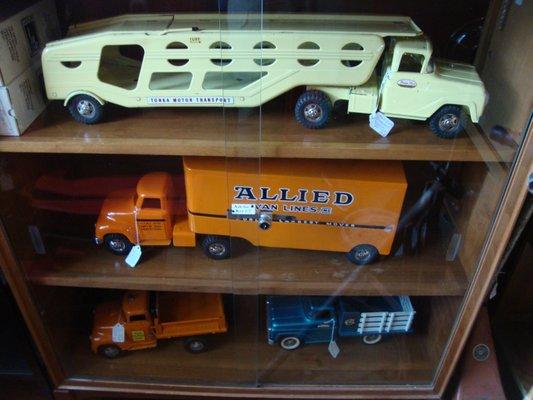 Some large antique toy trucks - in very good condition.