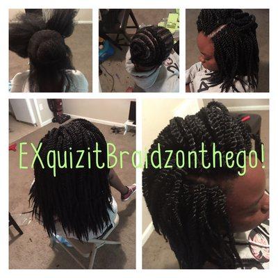 Greased, blow dried, Braided & Crochet