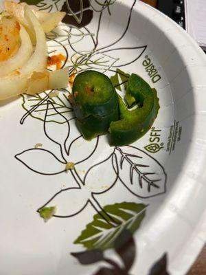 All the jalapeños were like this.