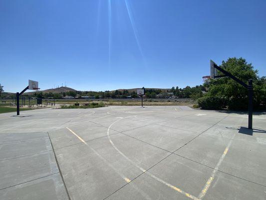 Basketball court.