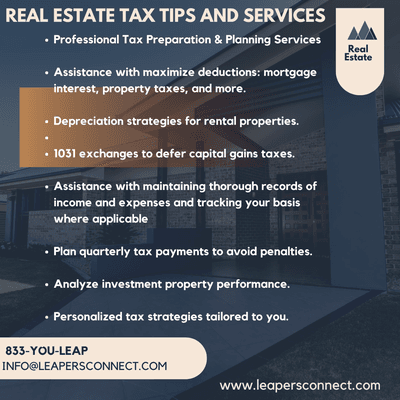 We are Real Estate Tax Advisors. We stay informed, so you don't have to worry about tax compliance.