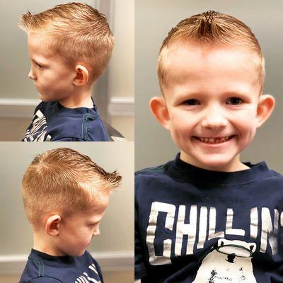 Kiddos love the grownup attention they receive at Barber Brittany