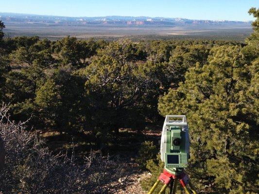 Discover RLF Consulting's blend of traditional methods and modern technology, expertly navigating forest terrains with theodolite surveying