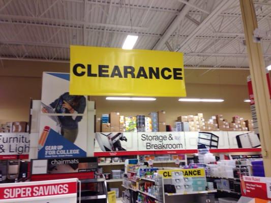 Clearance section